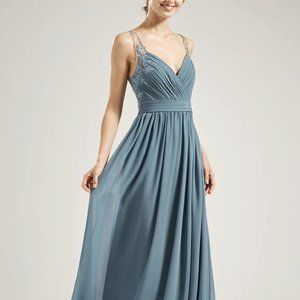 RenzRags Bridesmaid dress - Steel Blue Size 10 NEW